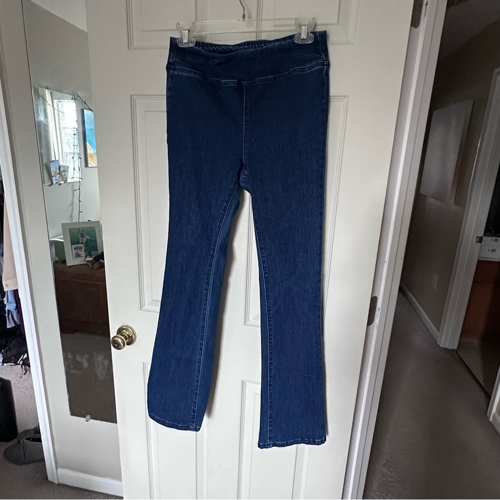 DC2 Diane Gillman Women's Flare Jeans in Deep Blue